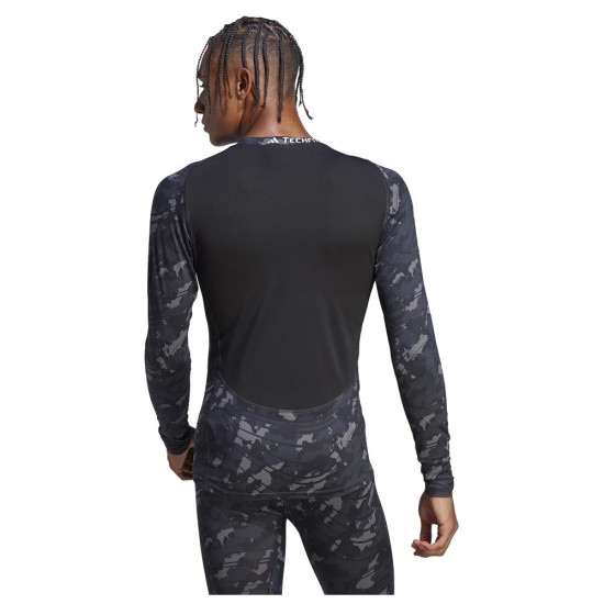 Adidas Ανδρική μακρυμάνικη μπλούζα Techfit AOP Long Sleeve Tee